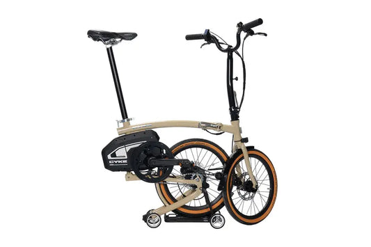 Cyke kingfisher mid-drive folding ebike