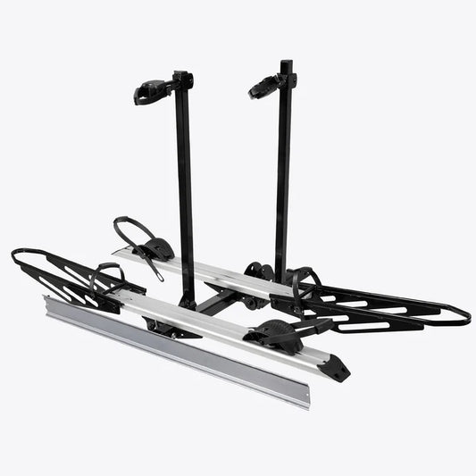 2-Bike Hitch E-bike Rack with Ramp, Fat Tire Electric Bike Carrier 