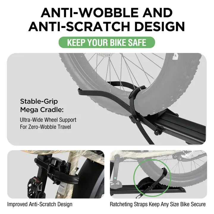 1-Bike Hitch E-bike Rack, Lightweight Single - eJOEbike