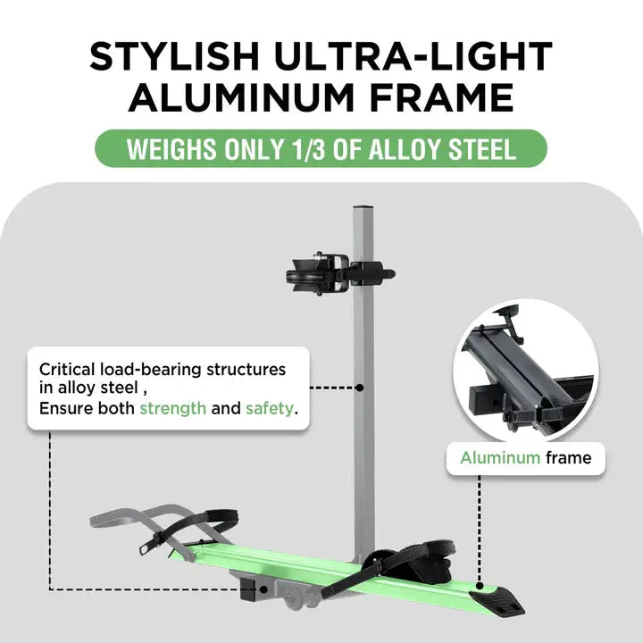 1-Bike Hitch E-bike Rack, Lightweight Single - eJOEbike