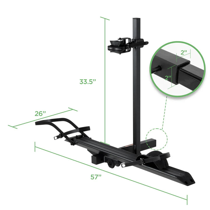1-Bike Hitch E-bike Rack, Lightweight Single