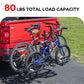 2-Bike Hitch Bike Rack, Pin Clip Folding Bike Carrier