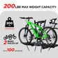 2-Bike Hitch Rack, Fat Tire Bike Carrier for Step-Through Bikes