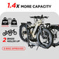2-Bike Hitch Electric Bike Rack, Folding Fat Tire E-Bike Carrier