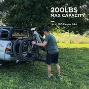 2-Bike Hitch Electric Bike Rack, Folding Fat Tire E-Bike Carrier, 200 LBS Capacity, Fits 2'' Receiver - eJOEbike