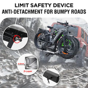 2-Bike E-bike Hitch Rack, EZ-FOLD Fat Tire Electric Bike Carrier - eJOEbike