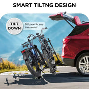2-Bike E-bike Hitch Rack, EZ-FOLD Fat Tire Electric Bike Carrier - eJOEbike