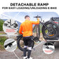 2-Bike Hitch E-bike Rack with Ramp, Fat Tire Electric Bike Carrier