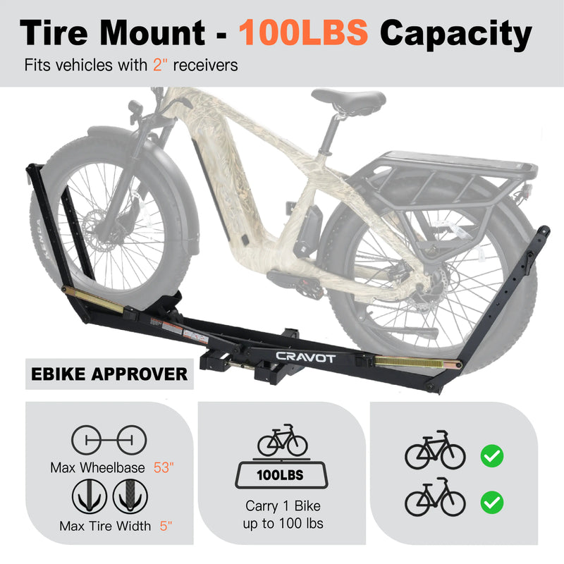 CRAVOT MagRack X1 MAX Foldable Hitch Bike Rack 
