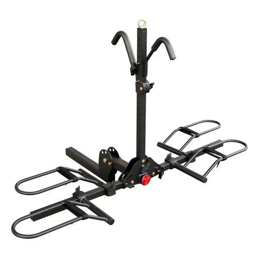 2-Bike Hitch Bike Rack, Folding Fat Tire Bike Carrier, 200 LBS, 2'' Receiver - eJOEbike 