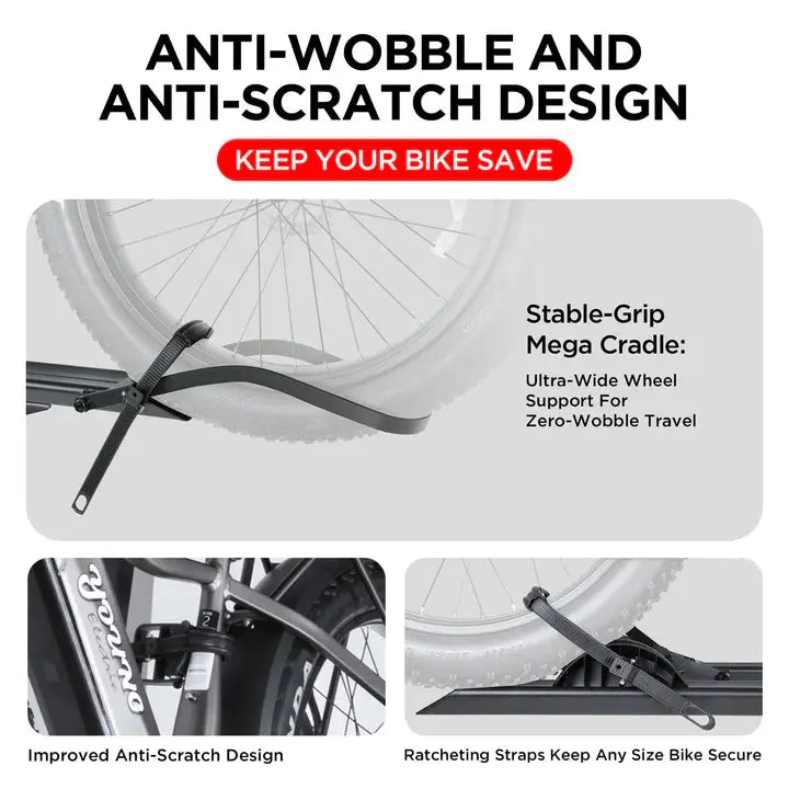 2-Bike Hitch Electric Bike Rack with Ramp - eJOEbike