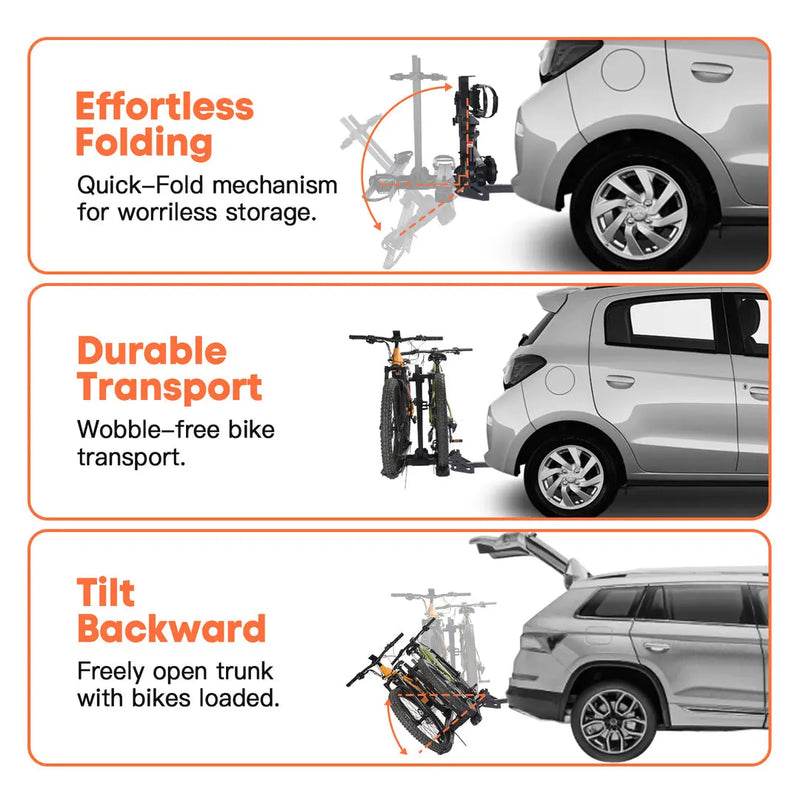 CRAVOT CyberRack S2 Hitch Bike Rack - eJOEbike