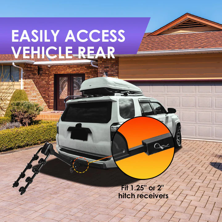 4-Bike Hitch Bike Rack, EASY FOLD Bike Carrier