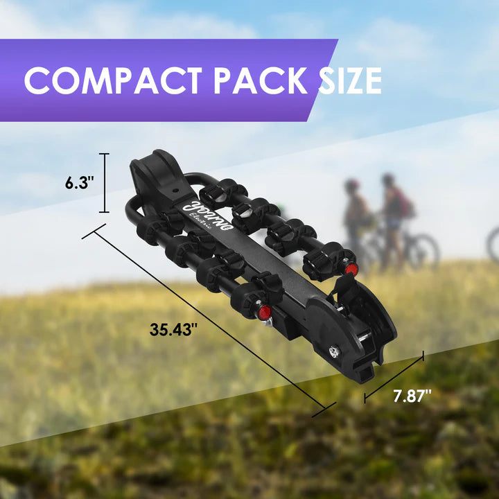 4-Bike Hitch Bike Rack, EASY FOLD Bike Carrier