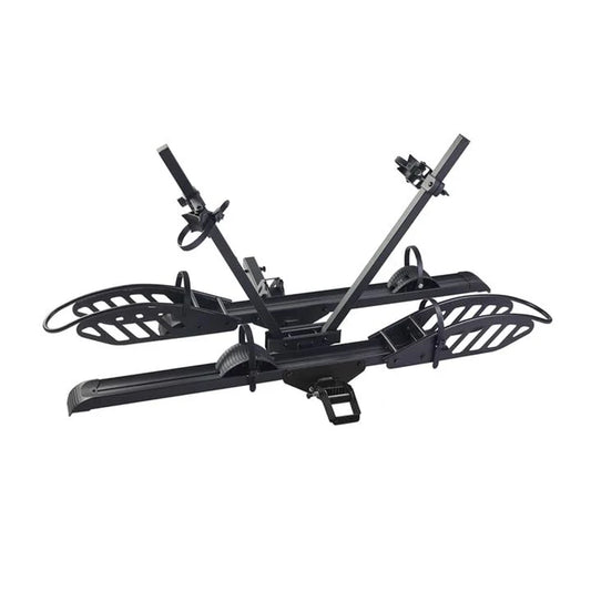 2-Bike Hitch Electric Bike Rack, Folding Fat Tire E-Bike Carrier, 200 LBS Capacity, Fits 2'' Receiver 