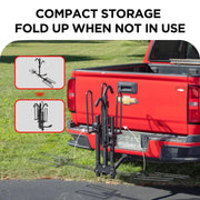 2-Bike Hitch Bike Rack, Pin Clip Folding Bike Carrier - eJOEbike