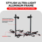 2-Bike Hitch Electric Bike Rack, Folding Fat Tire E-Bike Carrier