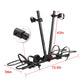 2-Bike Hitch Rack, Fat Tire Bike Carrier for Step-Through Bikes