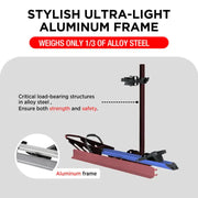 1-Bike Hitch E-bike Rack with Ramp, Folding Single Electric Bike Carrier, 100 LBS Capacity, Fits 2'' Receiver - eJOEbike