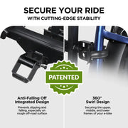 2-Bike Hitch E-bike Rack with Ramp, Fat Tire Electric Bike Carrier - eJOEbike