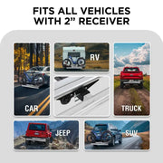 2-Bike Hitch E-bike Rack with Ramp, Fat Tire Electric Bike Carrier - eJOEbike