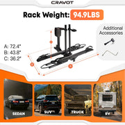 CRAVOT CyberRack E2 Electric Hitch Bike Rack