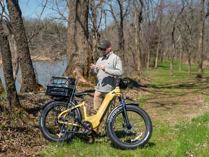 YOUNG Electric E-Scout Pro Step-Through Commuter Ebike | Up to 80 Miles, 28 MPH | 960Wh LG Battery, 26’’ All-terrain eBike (Open Box)