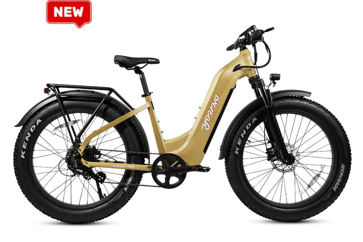 YOUNG Electric E-Scout Pro Step-Through Commuter Ebike | Up to 80 Miles, 28 MPH | 960Wh LG Battery, 26’’ All-terrain eBike (Open Box)