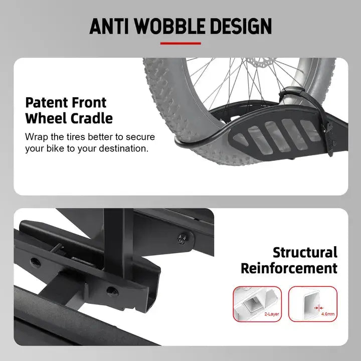 Young Electric MATE R Foldable Hitch Bike Rack | 2’’ Receiver, 200 LBS Capacity eJOEbike