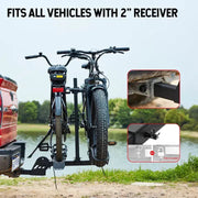 Young Electric MATE R Foldable Hitch Bike Rack | 2’’ Receiver, 200 LBS Capacity eJOEbike