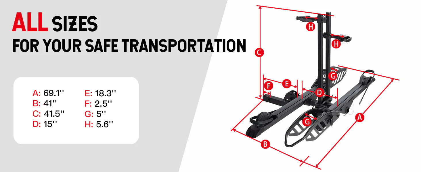 Young Bike Rack Young Electric MATE R Bike Rack - High Capacity & Foldable – eJOEbike