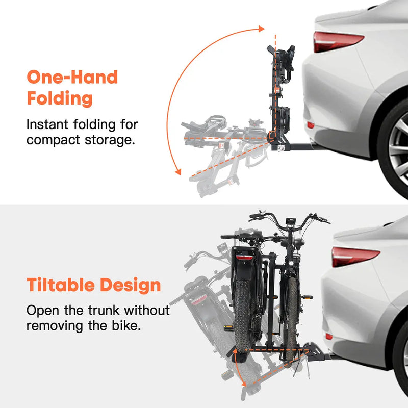 CRAVOT CyberRack E2 Plus Hitch Bike Rack - eJOEbike