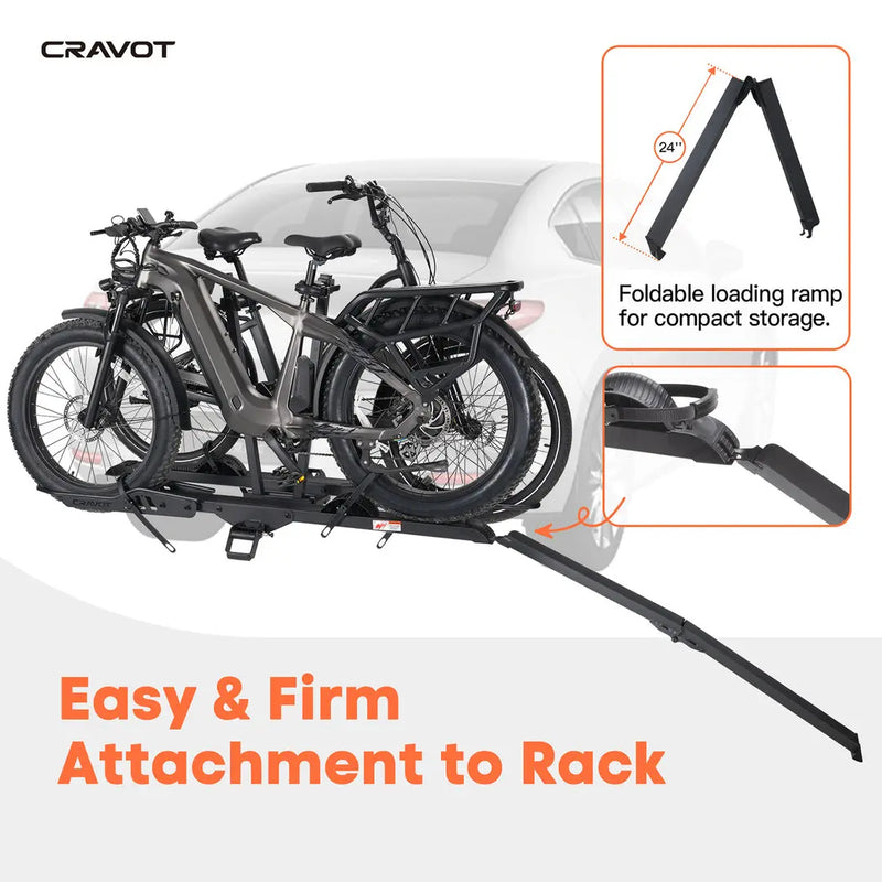 CRAVOT CyberRack E2 Plus Hitch Bike Rack - eJOEbike