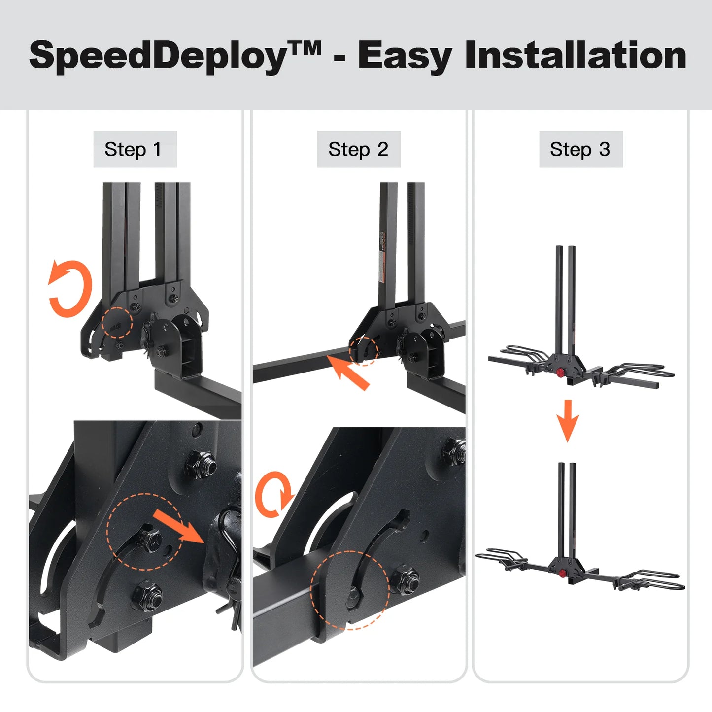 CRAVOT MagRack F2 Light Weight Foldable Hitch Bike Rack