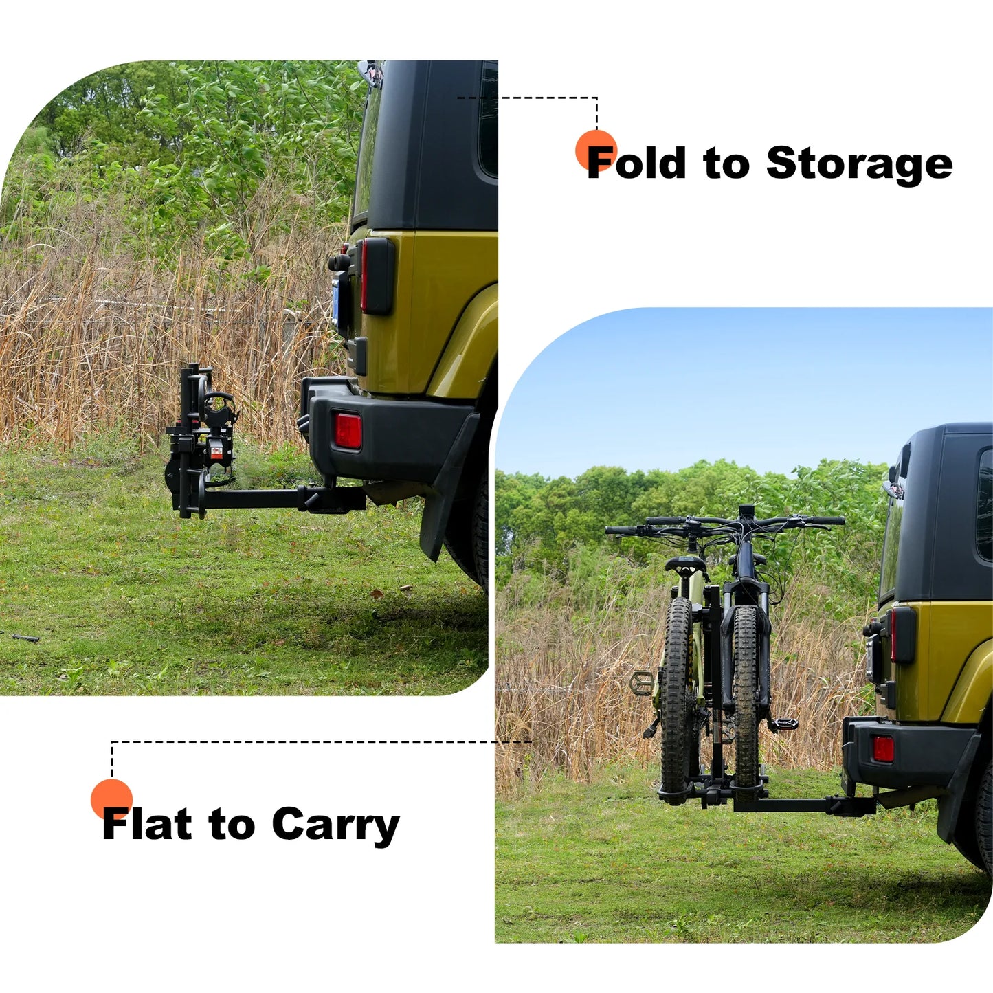 CRAVOT MagRack F2 Light Weight Foldable Hitch Bike Rack