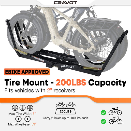 Cravot magrack x2 max foldable hitch bike rack