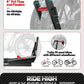 200lbs Capacity Tire-Clamp E-bike Rack with Ramp