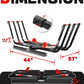 200lbs Capacity Tire-Clamp E-bike Rack with Ramp