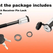 CRAVOT Hitch Receiver Locking Release Pin with M16 Thread, for Bike Rack - eJOEbike