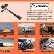 CRAVOT Hitch Receiver Locking Release Pin with M16 Thread, for Bike Rack - eJOEbike